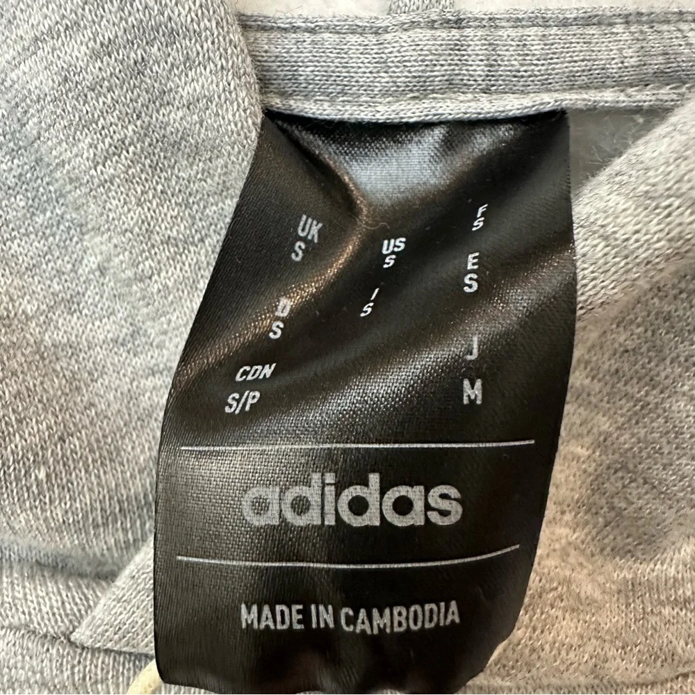 Adidas Hoodie Multi Sport Hooded Sweatshirt Work Out Men’s Size S Gray
